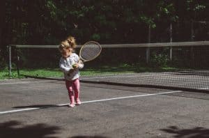 Tennisracket barn