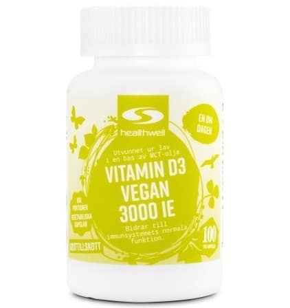 Healthwell Vitamin D3 Vegan 3000 IE