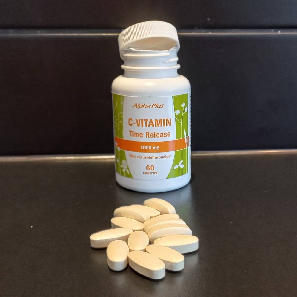 Alpha Plus C-Vitamin Time Release C-vitamin tabletter
