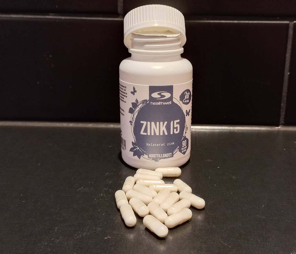 bästa zink kosttillskott Healthwell Zink 15