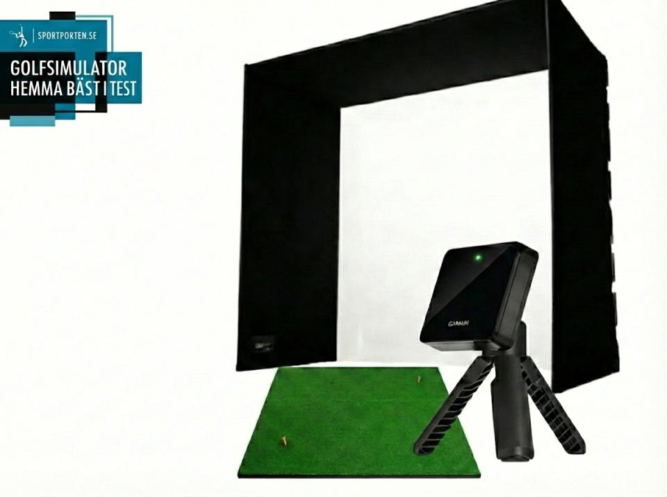 Bästa Golfsimulatorn Hemma - Bäst I Test 2026 | Sportporten 17 Garmin R10 Simulator-Pack golfsimulator hemma bäst i test