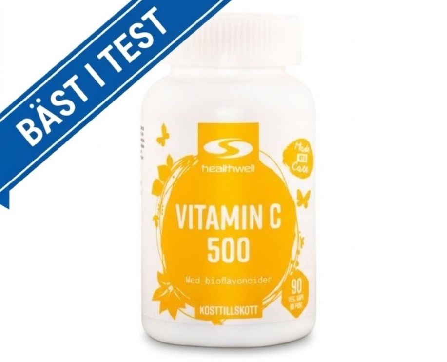 Bästa C Vitamin - Bäst i Test 2026 12 Healthwell-Vitamin-C-500 Bäst I Test